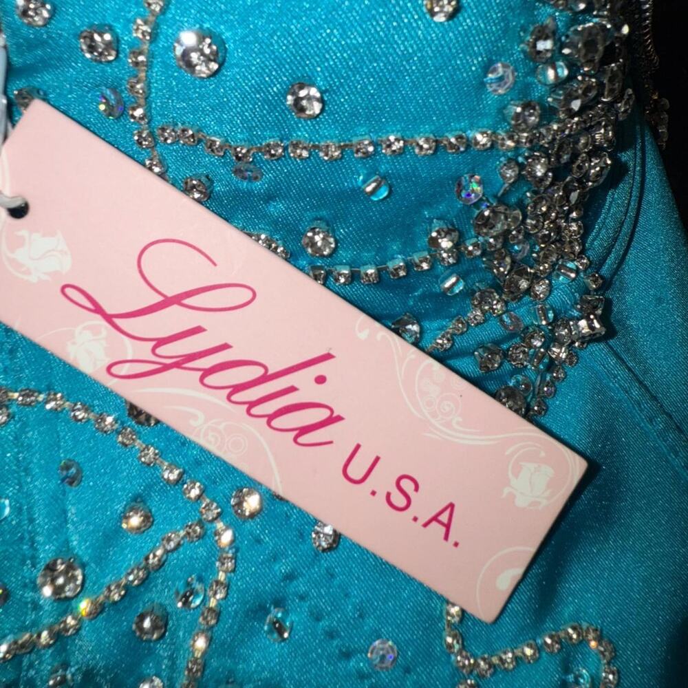 Blue Bustier with Rhinestones - Picture 5 of 5